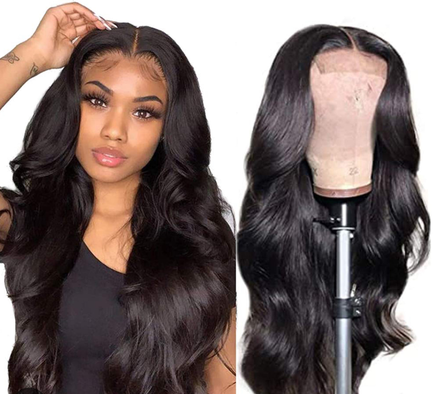 “Premium Body Wave Front Lace Wig – Natural Look & Comfortable Fit”